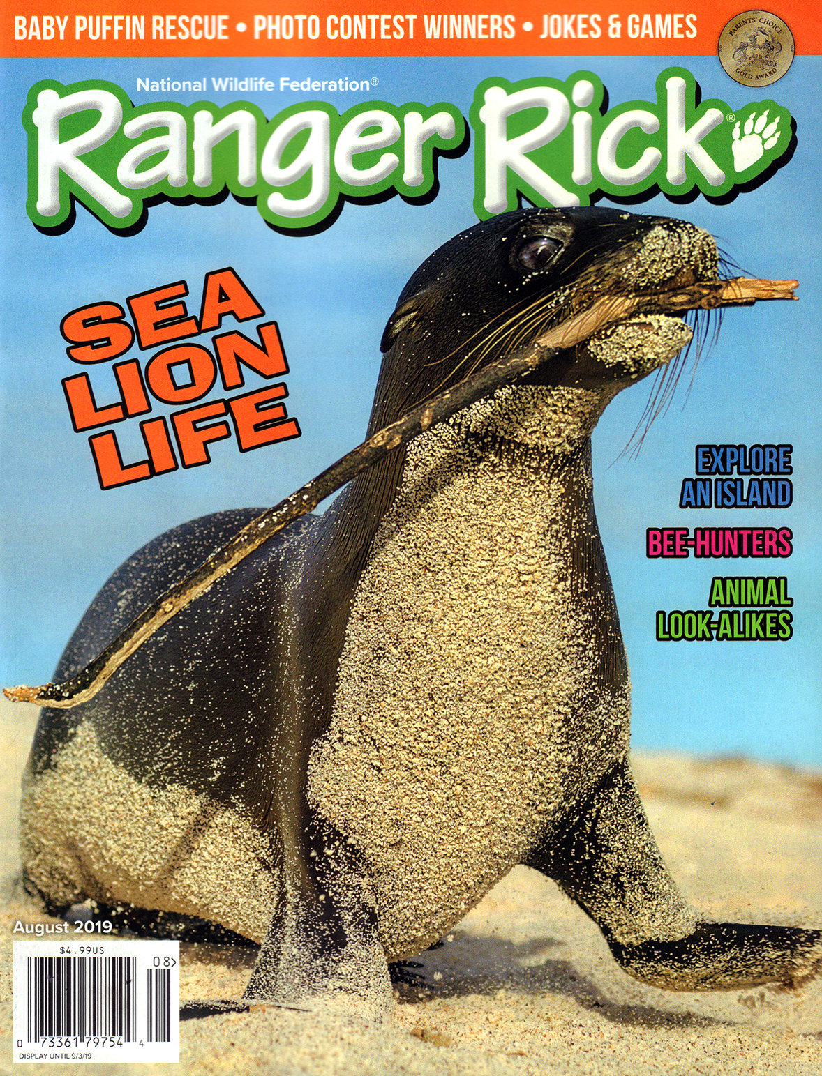 Ranger-Rick August 01, 2019 Issue Cover