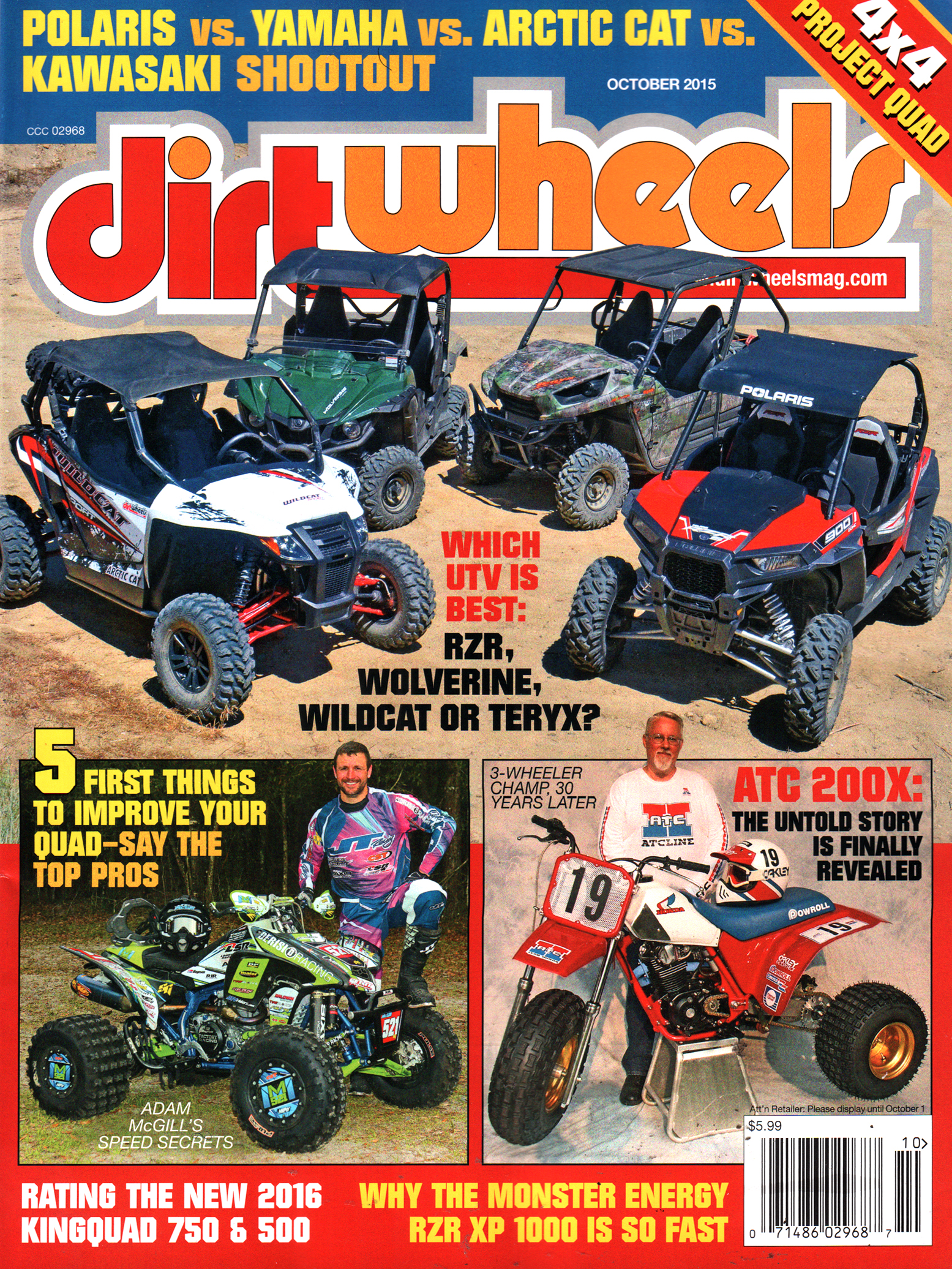 Dirt-Wheels October 01, 2015 Issue Cover