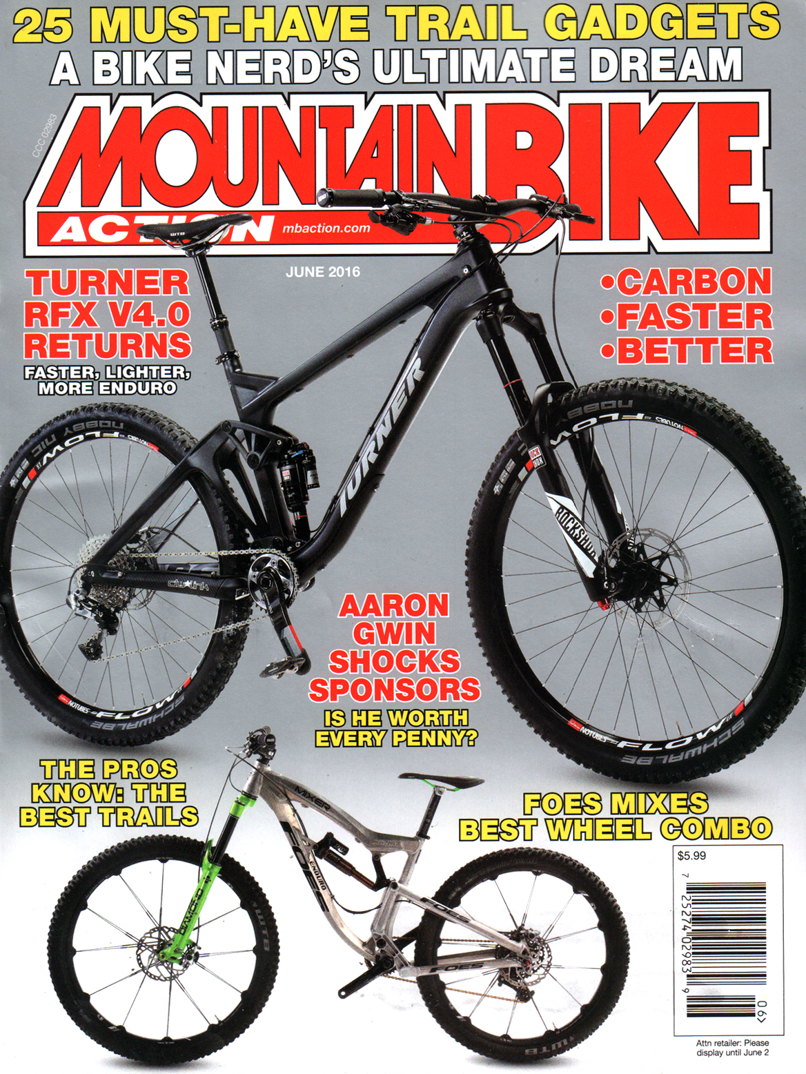 Mountain-Bike-Action June 01, 2016 Issue Cover