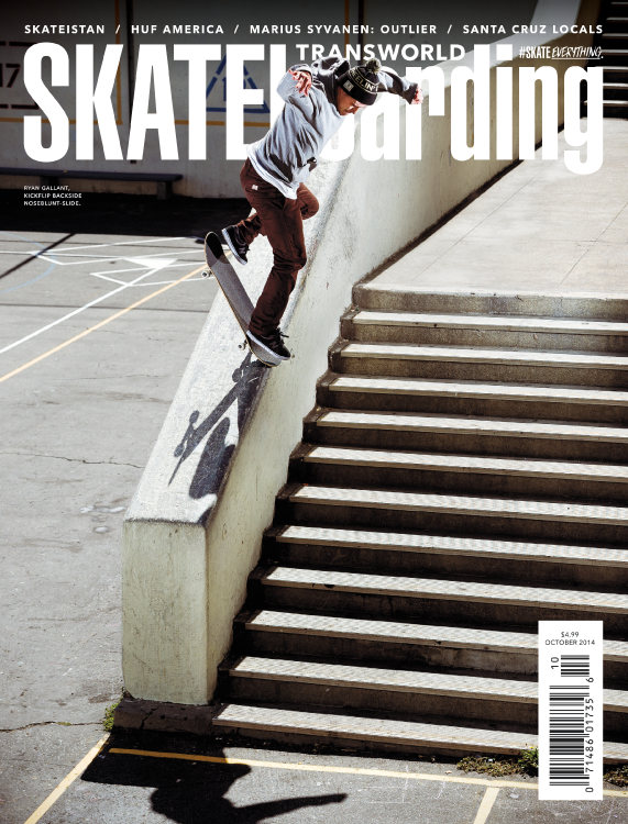 Transworld-SKATEboarding October 01, 2014 Issue Cover