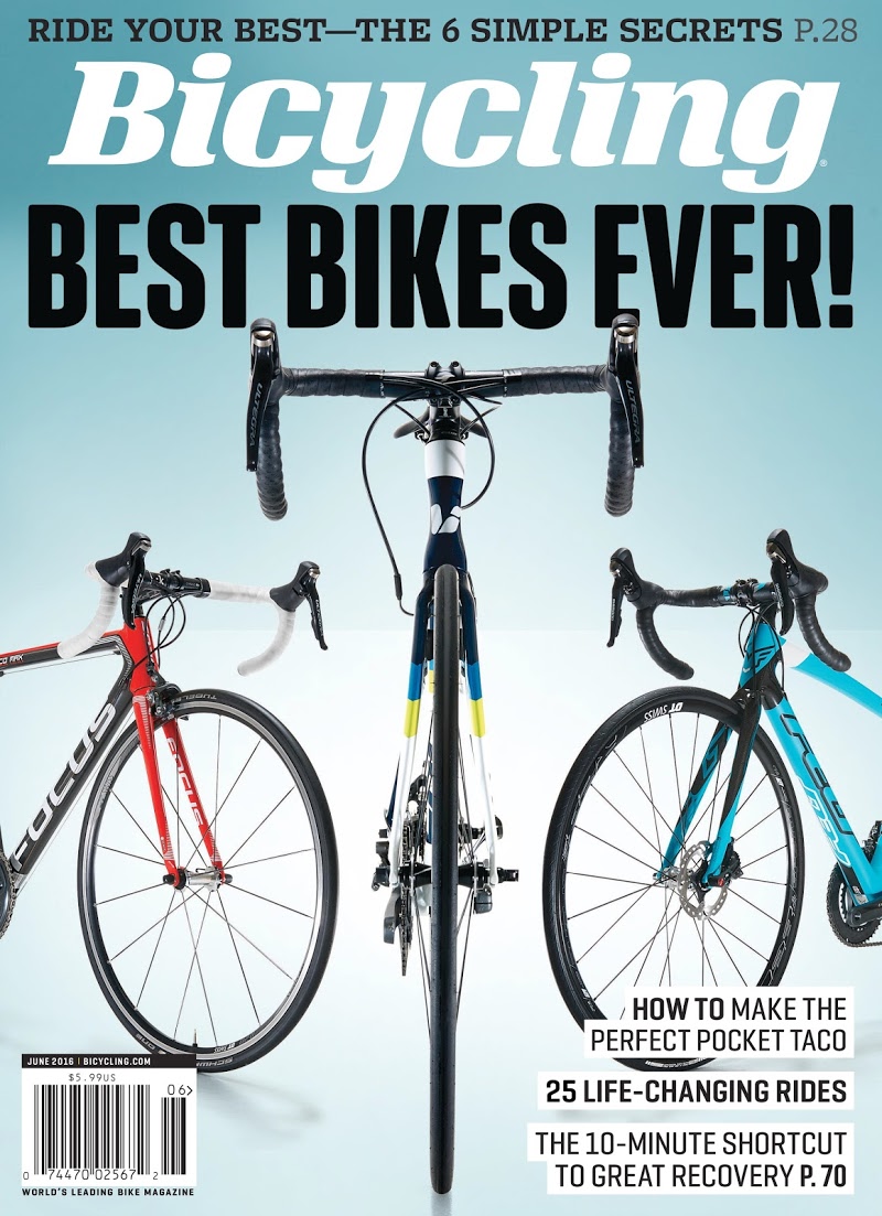 Bicycling June 01, 2016 Issue Cover