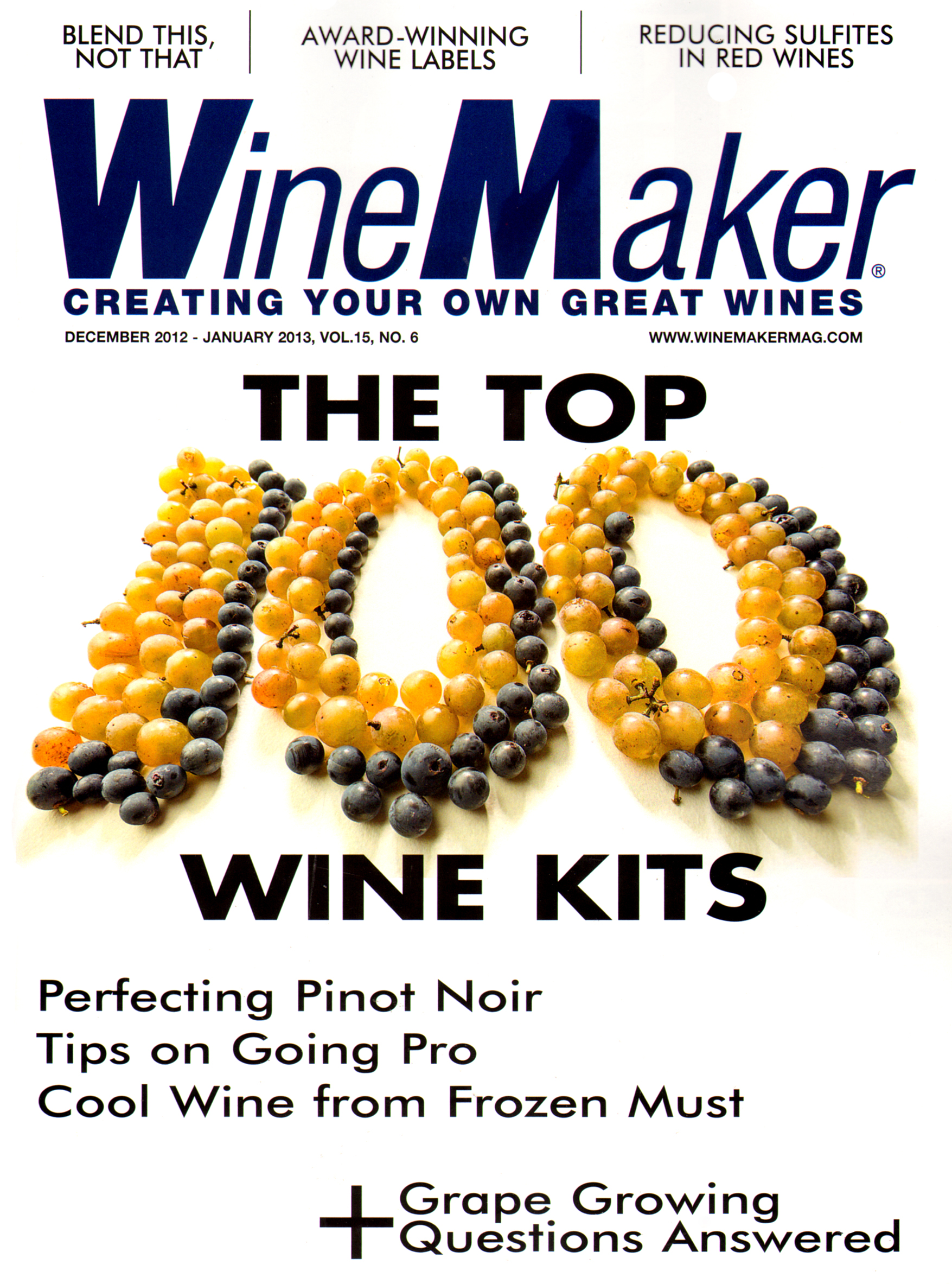 winemaker December 01, 2012 Issue Cover