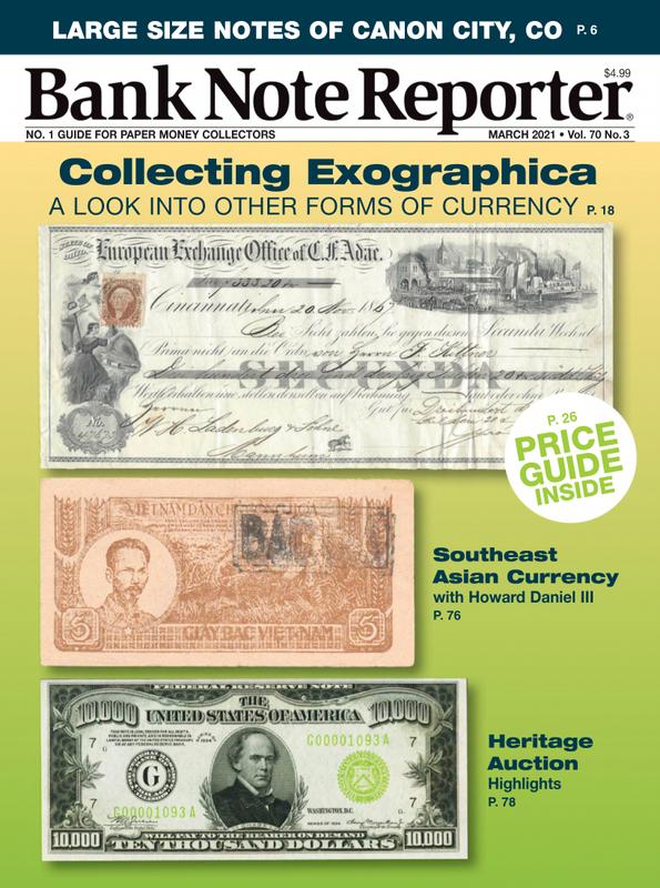 Bank-Note-Reporter March 01, 2021 Issue Cover