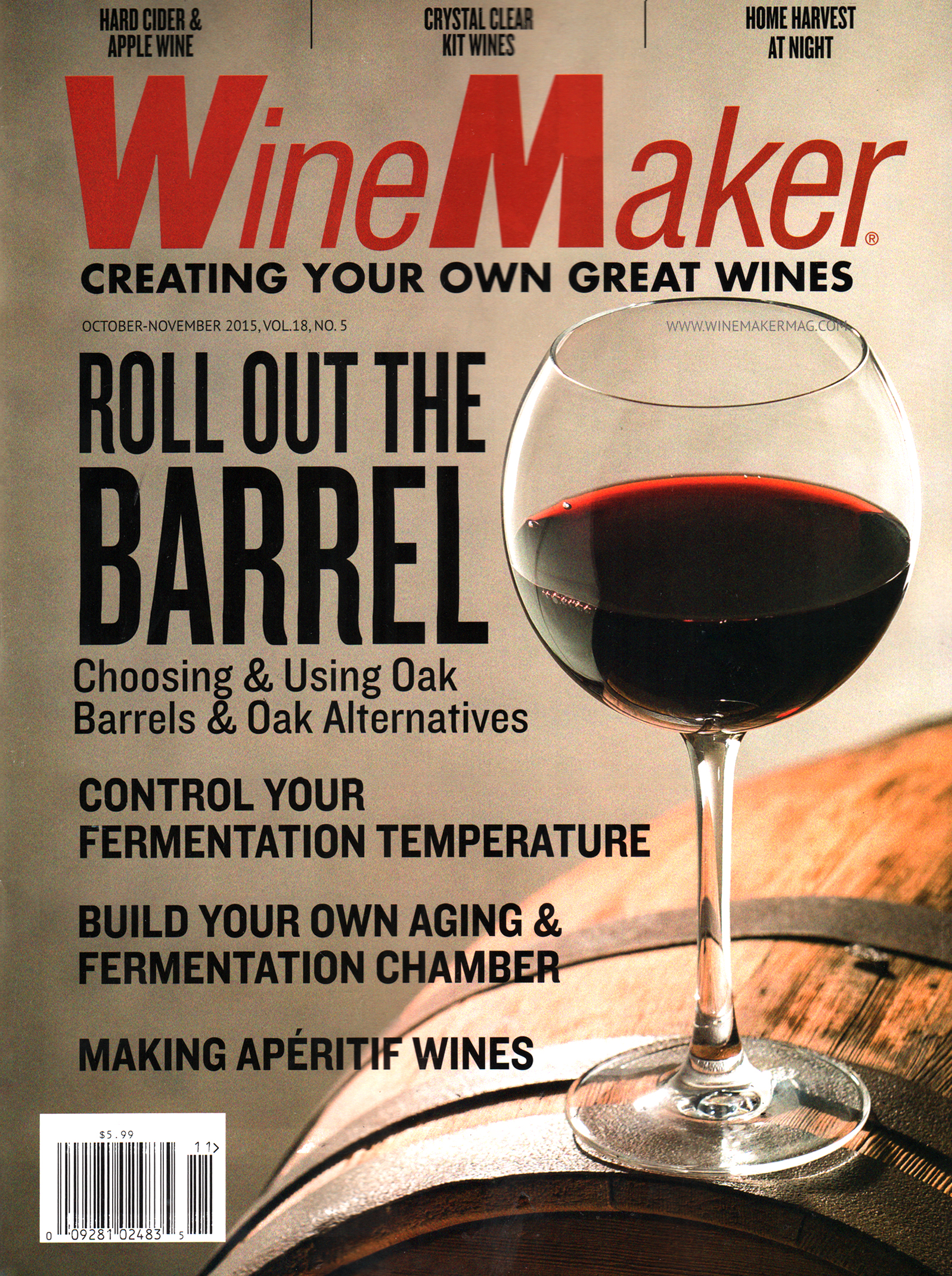 winemaker October 01, 2015 Issue Cover