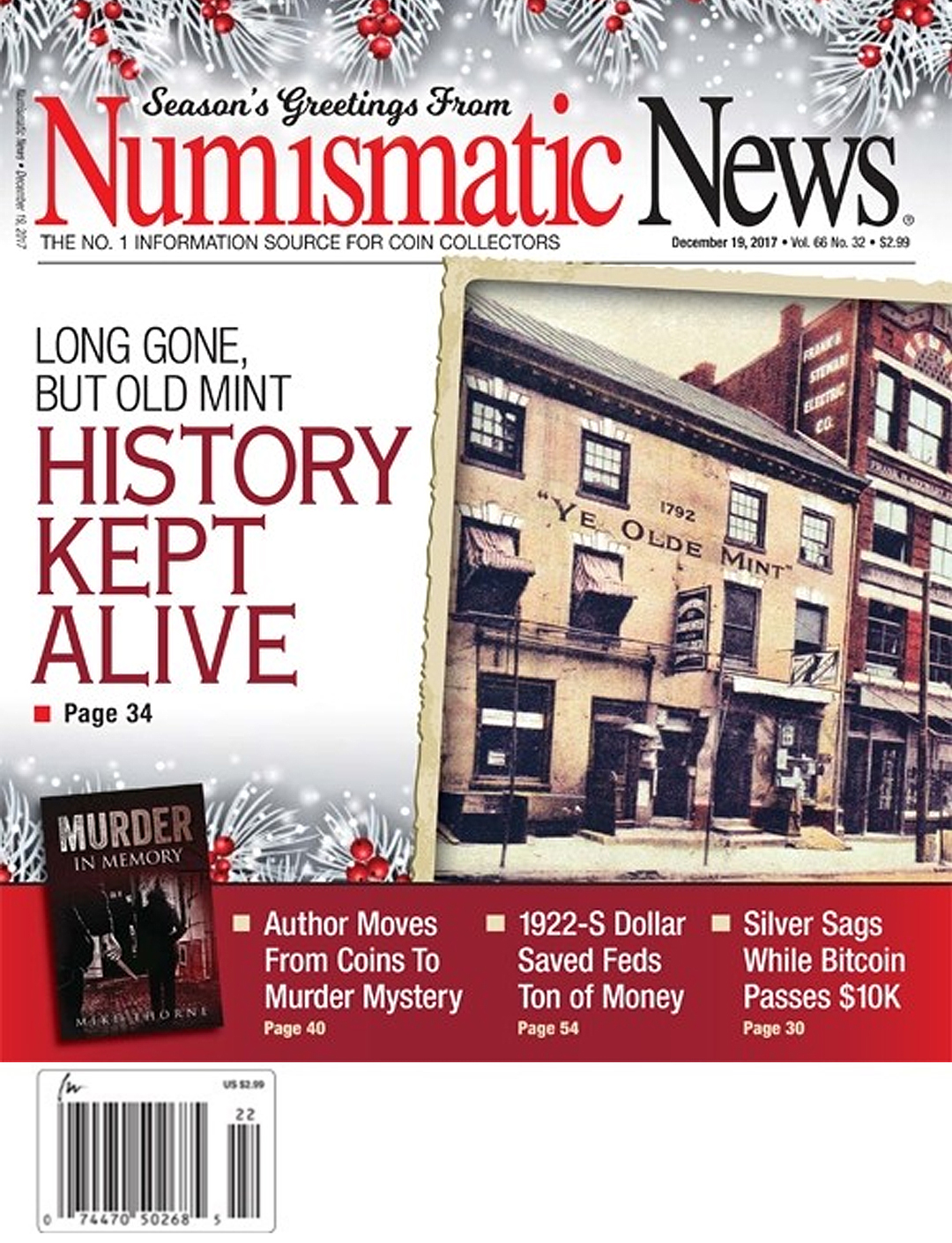Numismatic-News December 19, 2017 Issue Cover