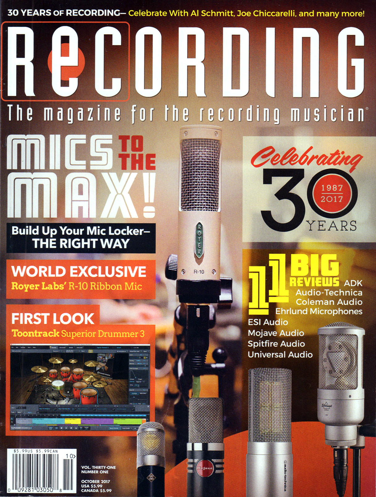 Recording-Magazine October 01, 2017 Issue Cover