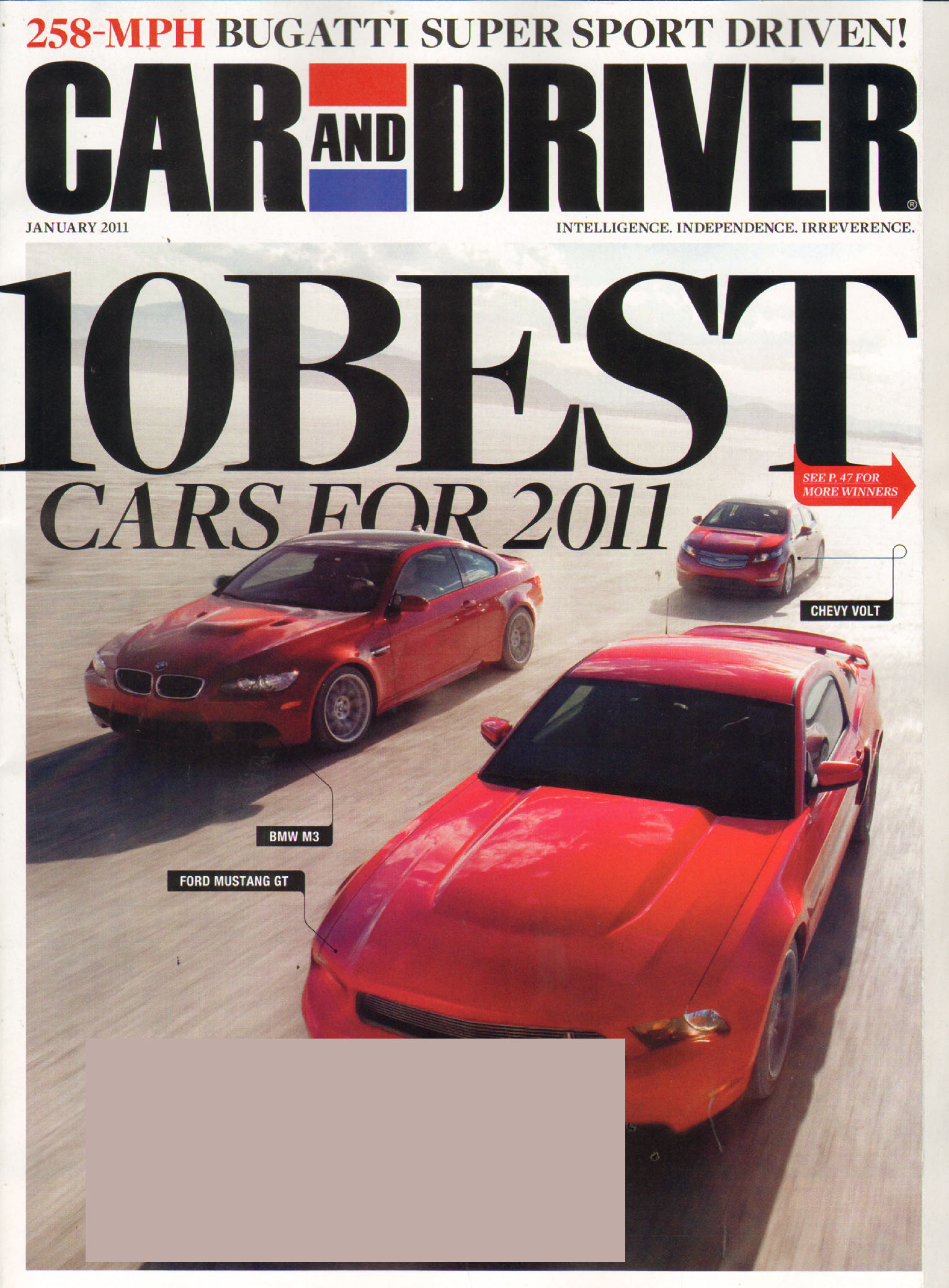 Car-And-Driver January 01, 2011 Issue Cover