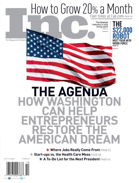 Inc-Magazine October 01, 2012 Issue Cover