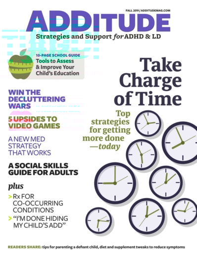ADDitude September 01, 2019 Issue Cover
