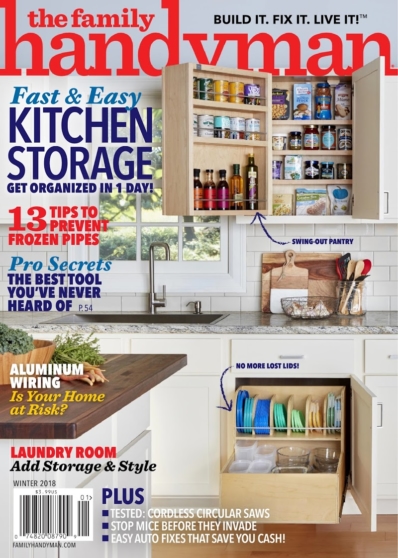 The Family Handyman January 01, 2018 Issue Cover