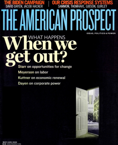 The American Prospect May 01, 2020 Issue Cover