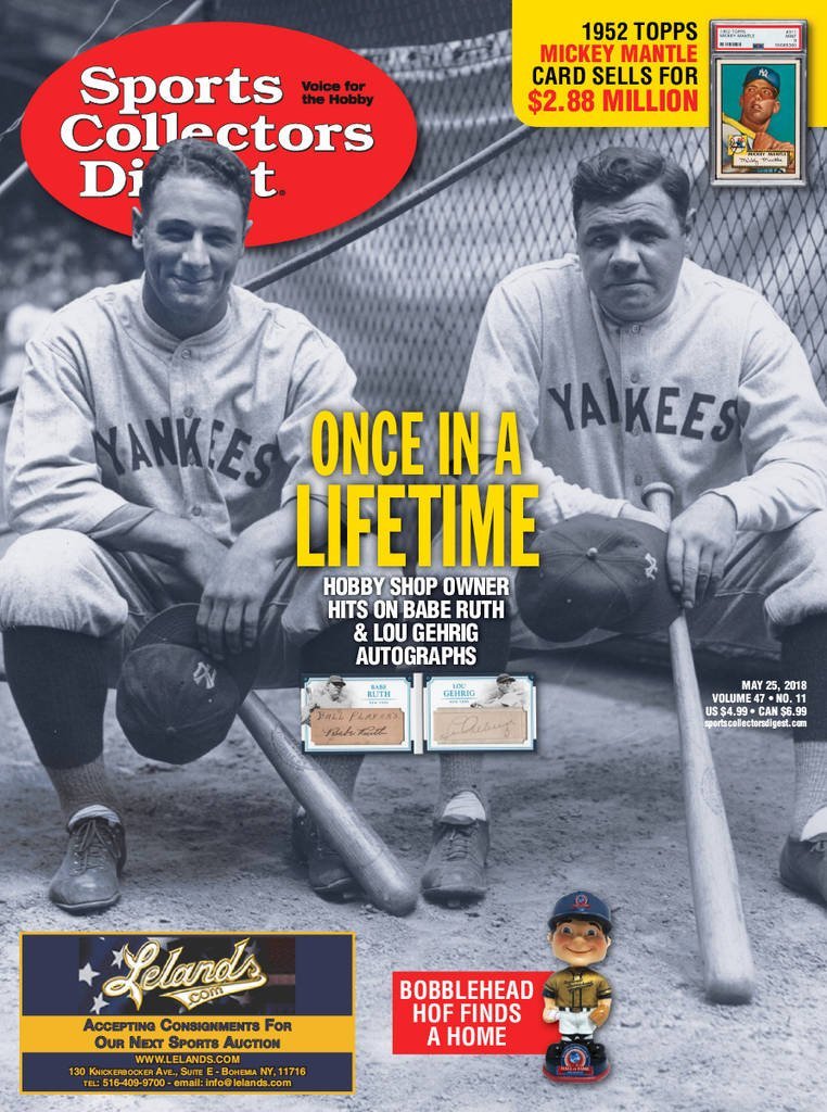 Sports-Collectors-Digest May 25, 2018 Issue Cover