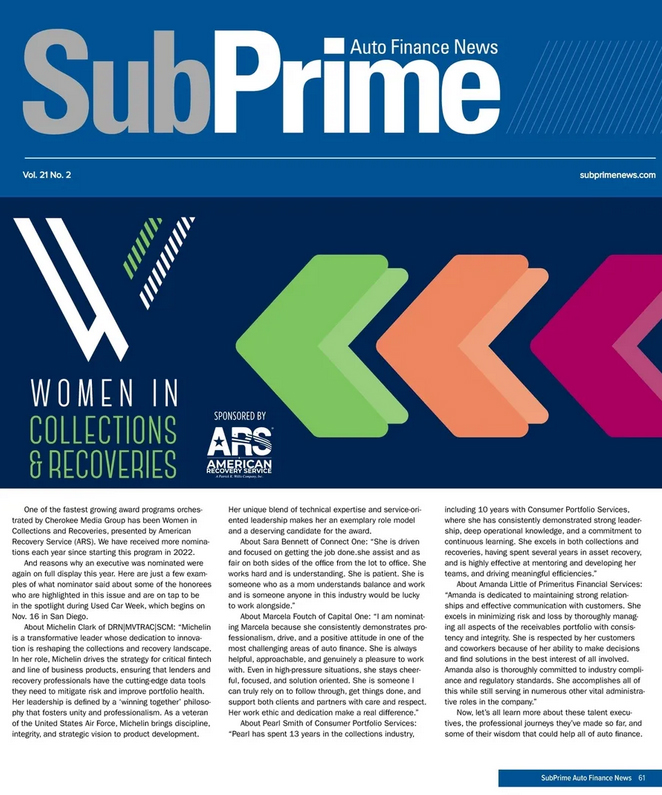 Subprime Auto Finance News March 01, 2026 Issue Cover