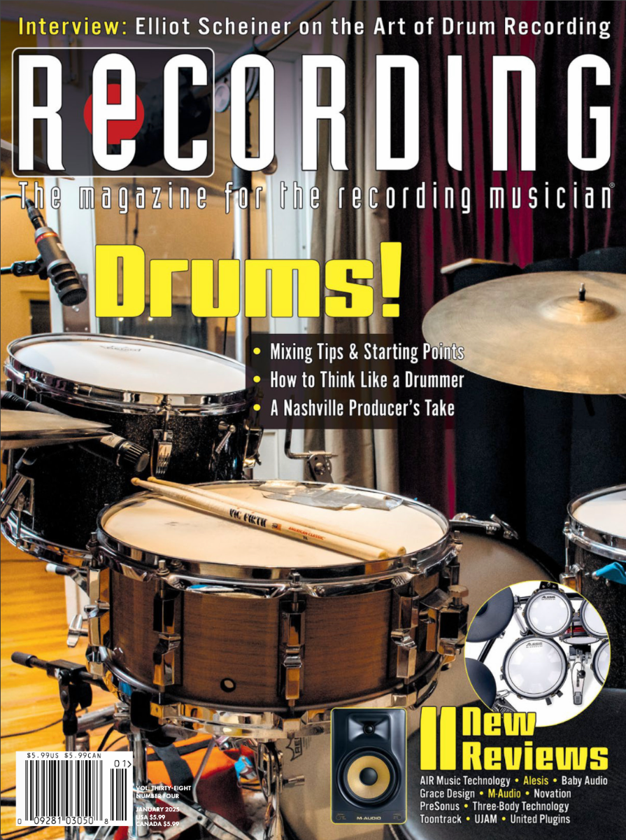 Recording-Magazine January 01, 2025 Issue Cover
