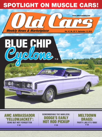 Old Cars September 13, 2018 Issue Cover