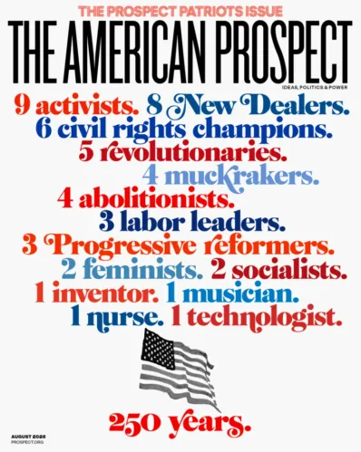 The American Prospect August 01, 2026 Issue Cover