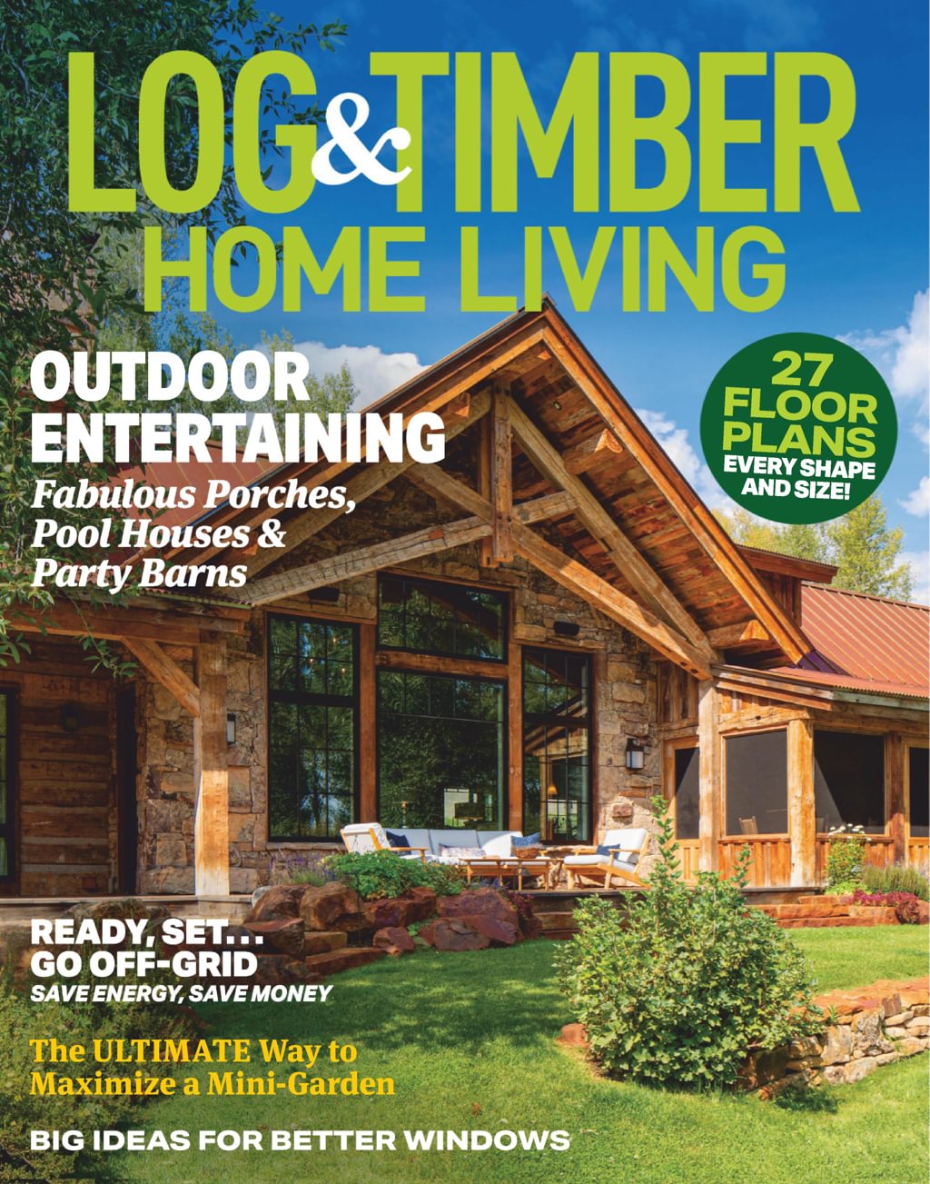 Log-and-Timber-Home-Living April 01, 2024 Issue Cover
