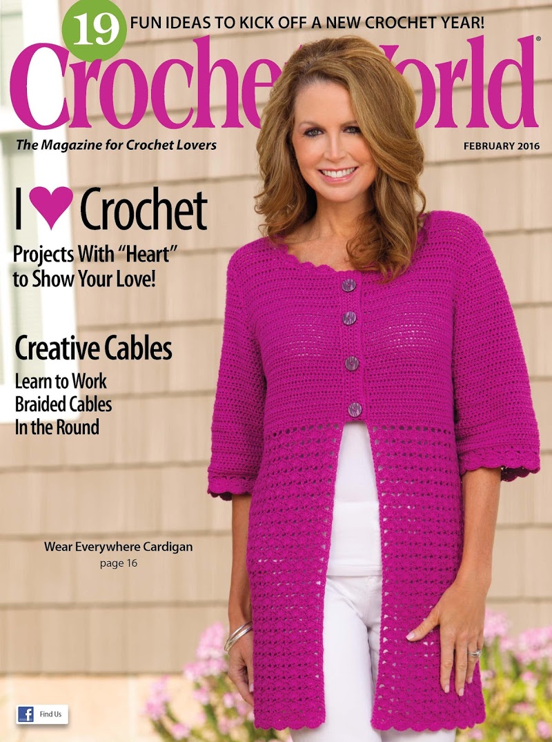 crochet-world February 01, 2016 Issue Cover