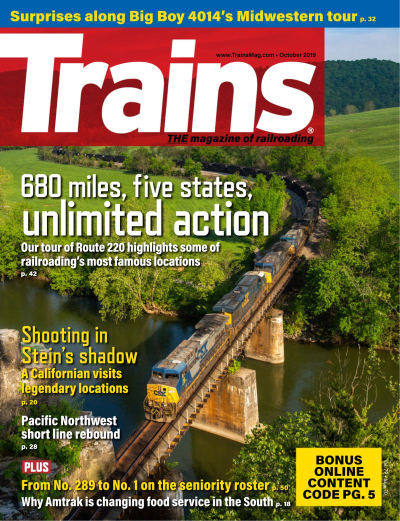 Trains October 01, 2019 Issue Cover