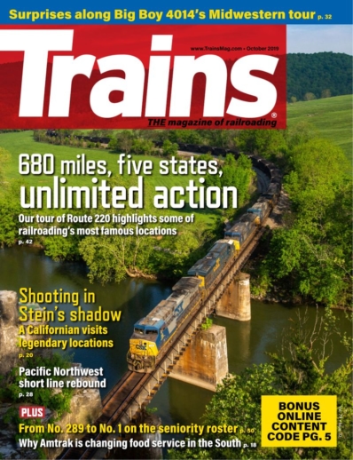 Trains October 01, 2019 Issue Cover