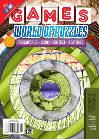 Games World of Puzzles September 01, 2019 Issue Cover