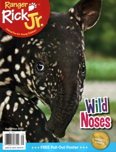 Ranger Rick Jr. September 01, 2015 Issue Cover