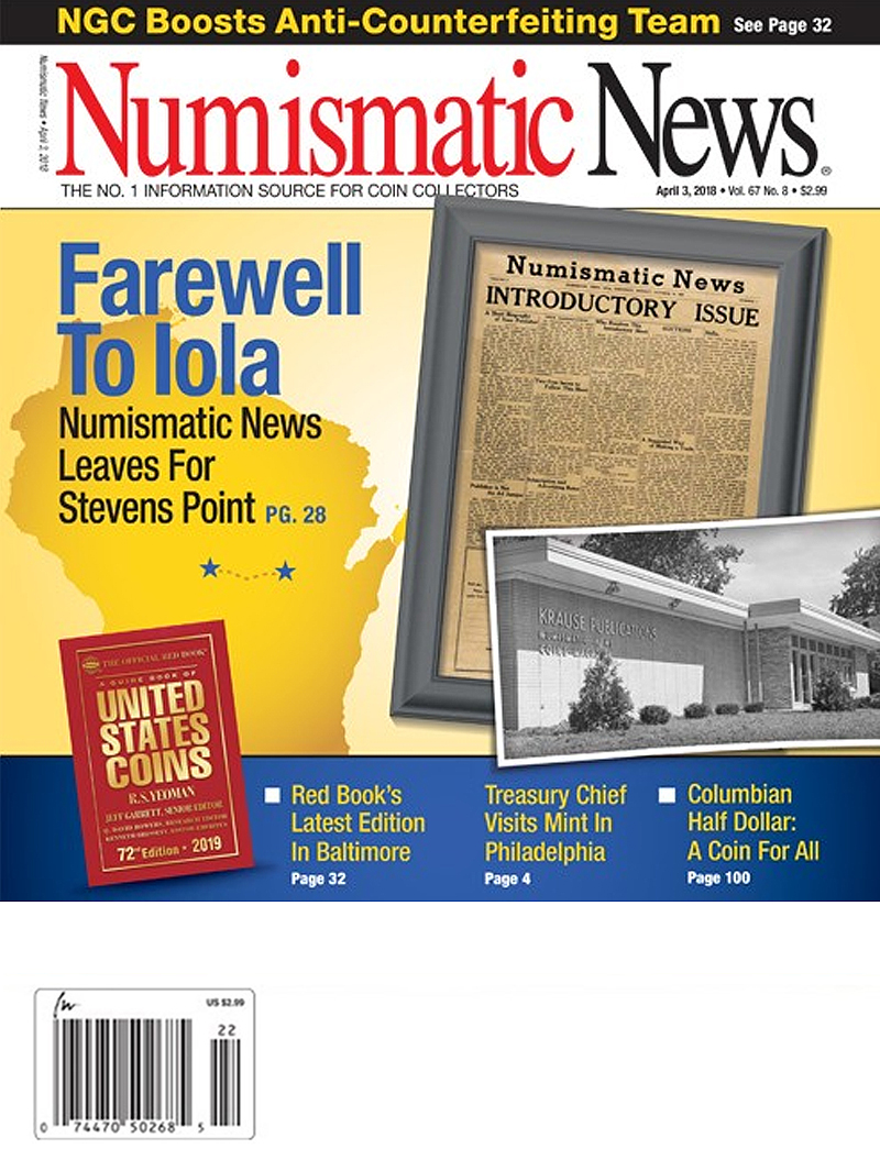 Numismatic-News April 03, 2018 Issue Cover