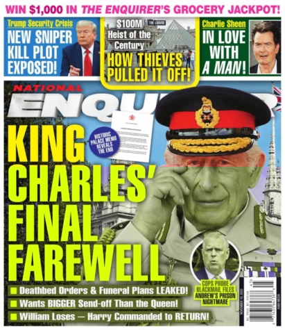 National Enquirer November 10, 2025 Issue Cover