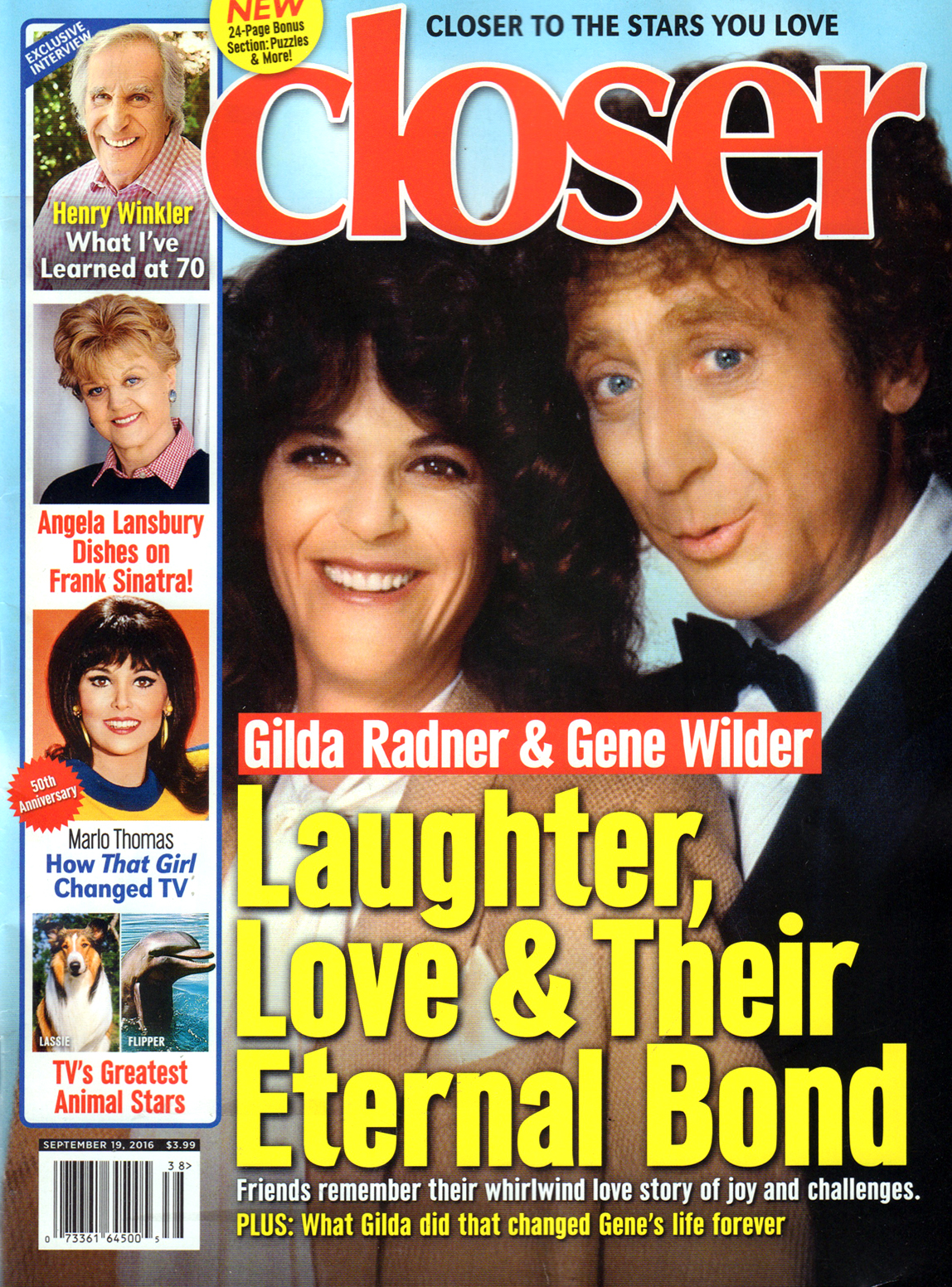 Closer September 19, 2016 Issue Cover
