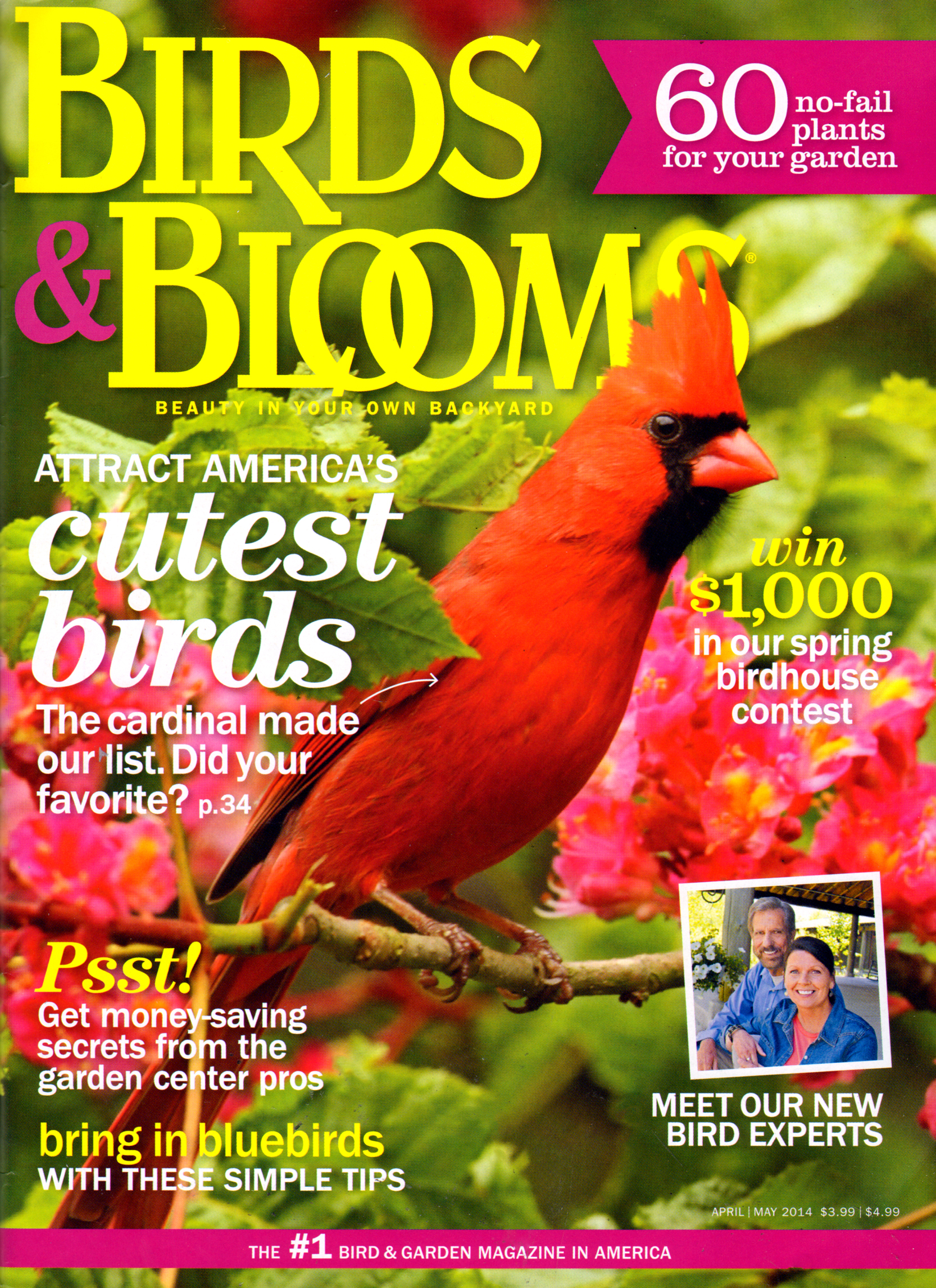 Birds-and-Blooms April 01, 2014 Issue Cover
