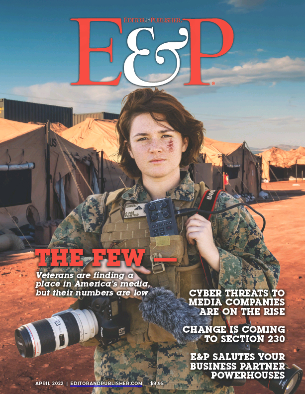 Editor-and-Publisher April 01, 2022 Issue Cover