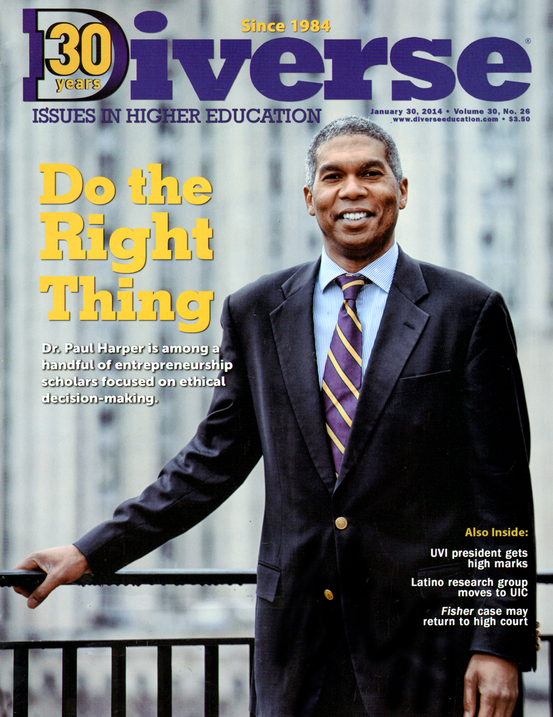 Diverse-Issues-In-Higher-Education January 30, 2014 Issue Cover