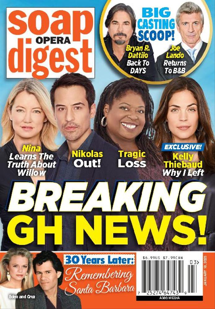 Soap-Opera-Digest January 16, 2023 Issue Cover