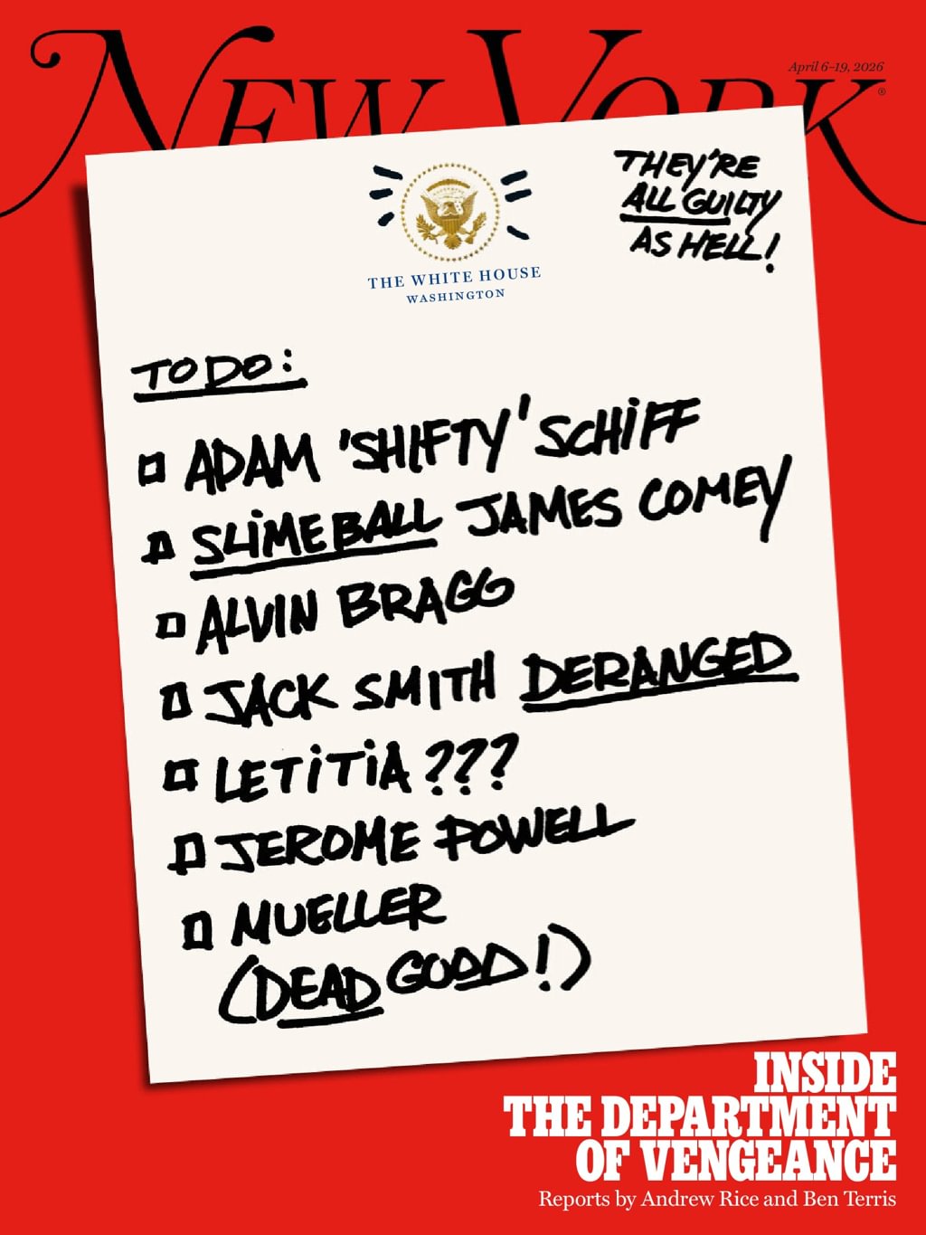 New-York-Magazine April 06, 2026 Issue Cover