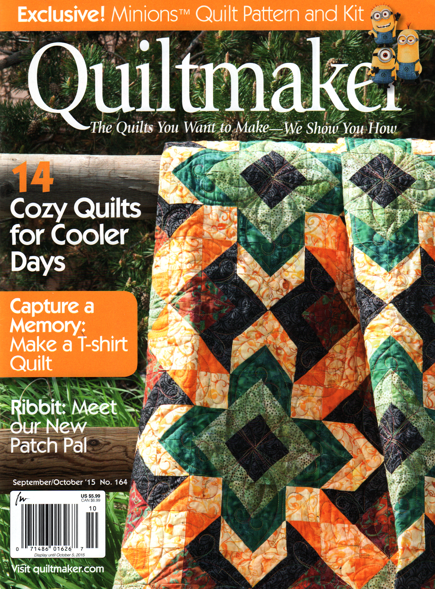 Quiltmaker September 01, 2015 Issue Cover
