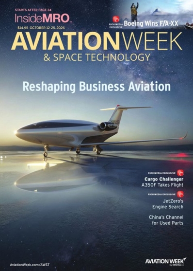 Aviation Week & Space Technology October 12, 2026 Issue Cover