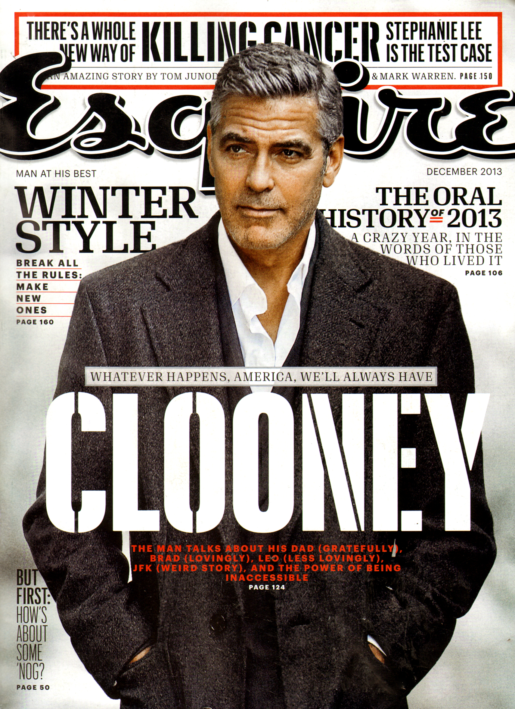 Esquire December 01, 2013 Issue Cover