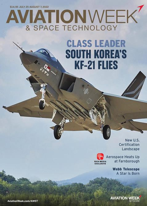Aviation-Week-and-Space-Technology July 25, 2022 Issue Cover