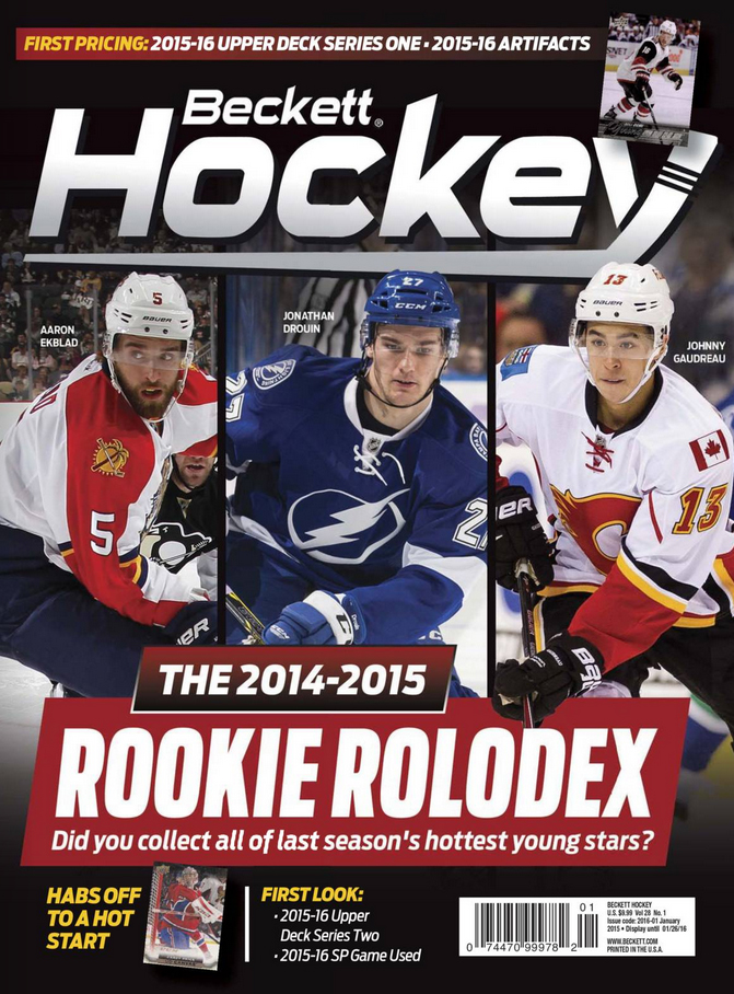 Beckett-Hockey January 01, 2016 Issue Cover