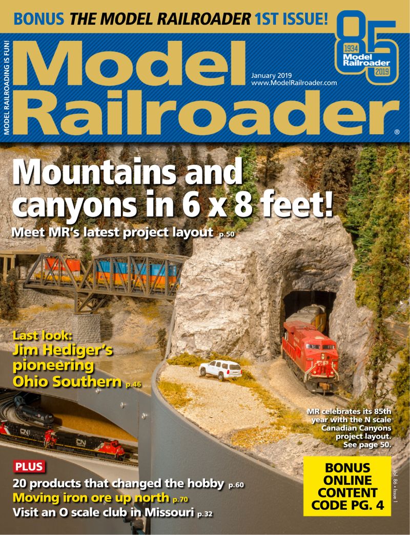 Model-Railroader January 01, 2019 Issue Cover