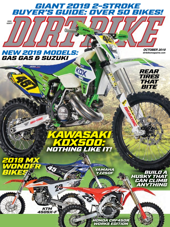 Dirt-Bike October 01, 2018 Issue Cover
