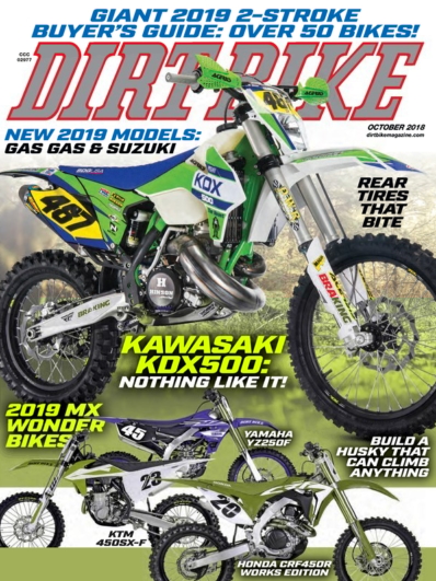 Dirt Bike October 01, 2018 Issue Cover