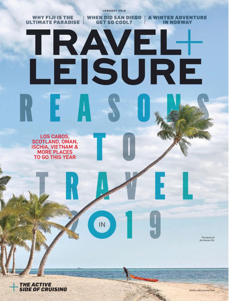 Travel-and-Leisure January 01, 2019 Issue Cover