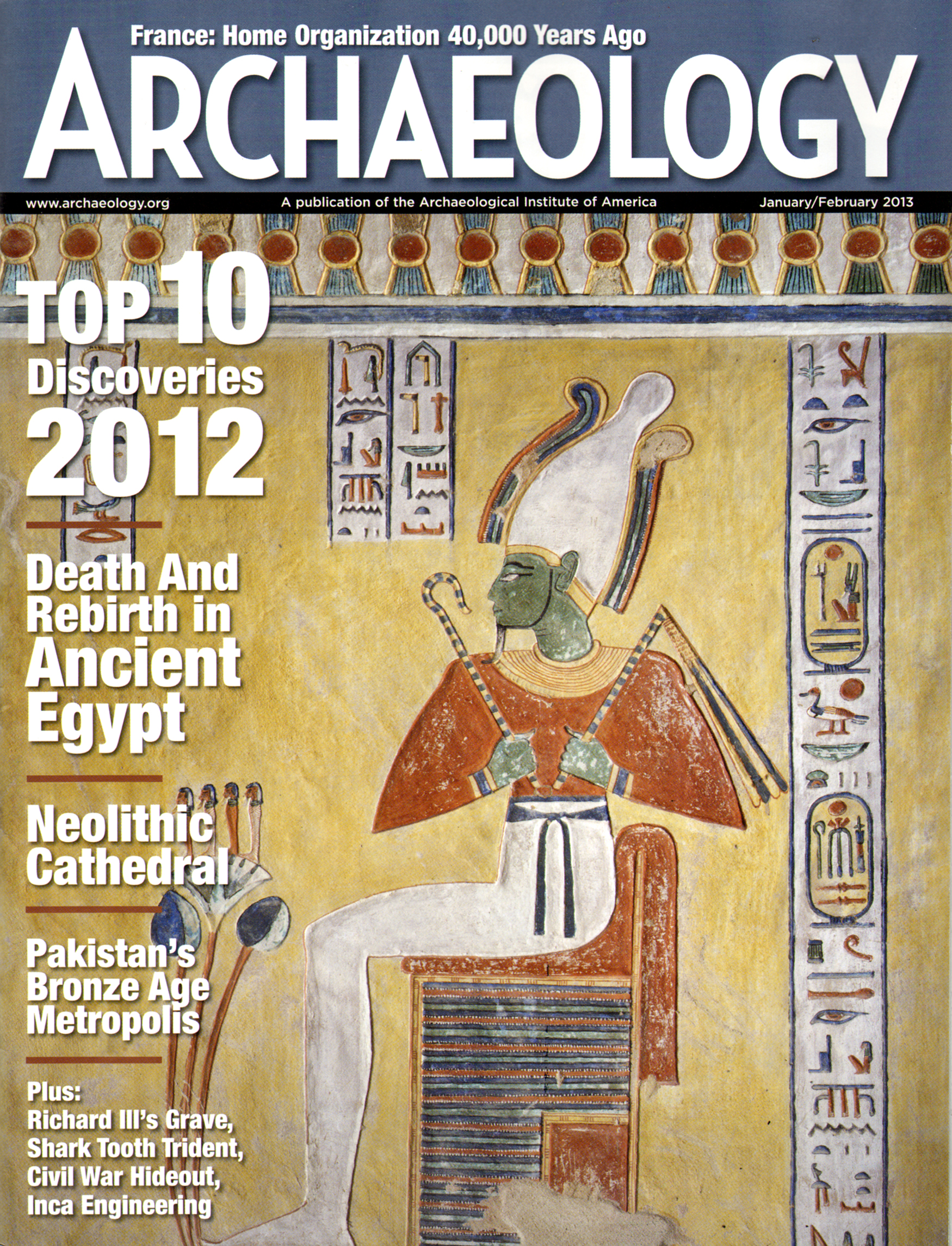 Archaeology January 01, 2013 Issue Cover
