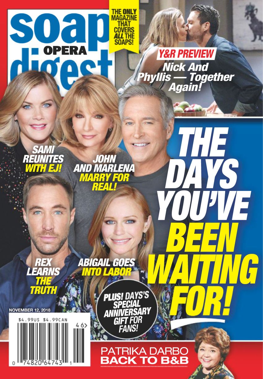 soap-opera-digest November 12, 2018 Issue Cover