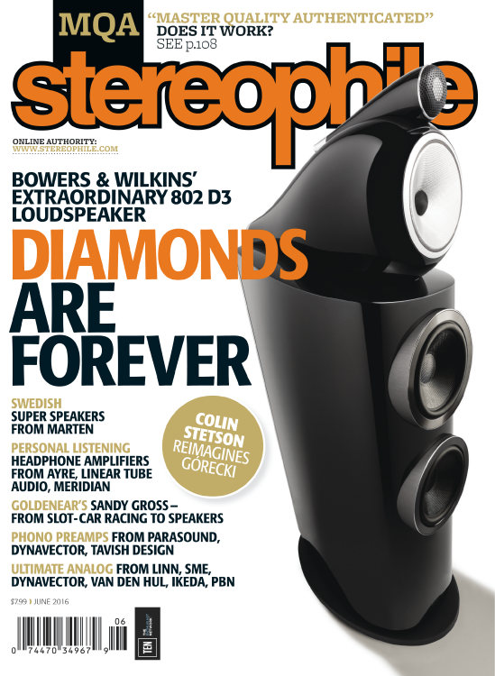 Stereophile June 01, 2016 Issue Cover
