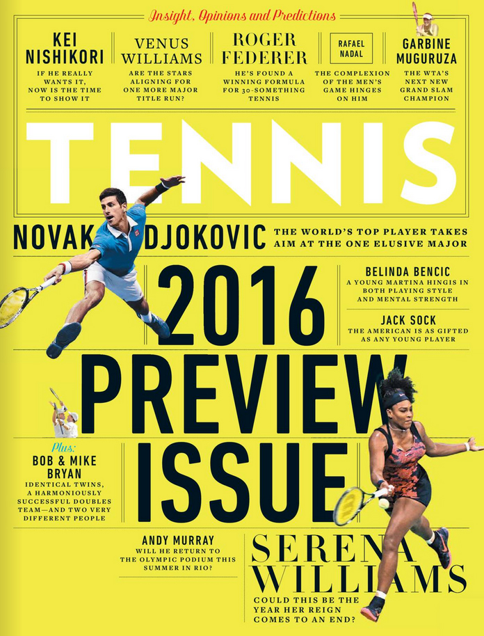 Tennis-Magazine January 01, 2016 Issue Cover