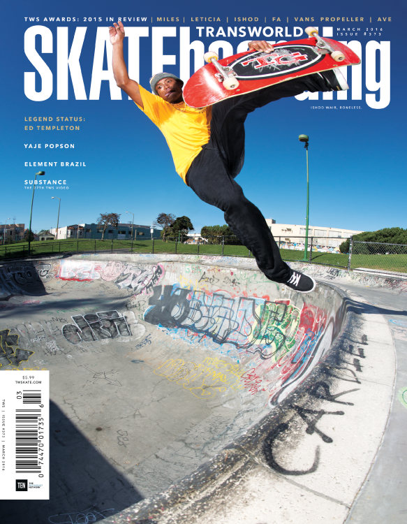 Transworld-SKATEboarding March 01, 2016 Issue Cover