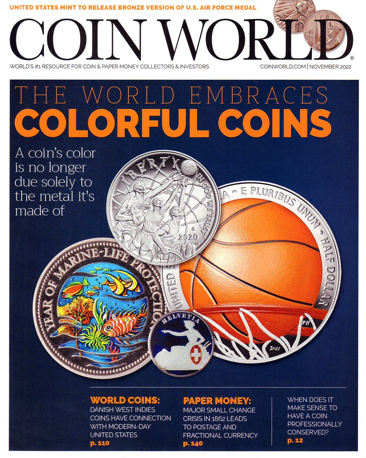 Coin-World-Monthly November 01, 2022 Issue Cover