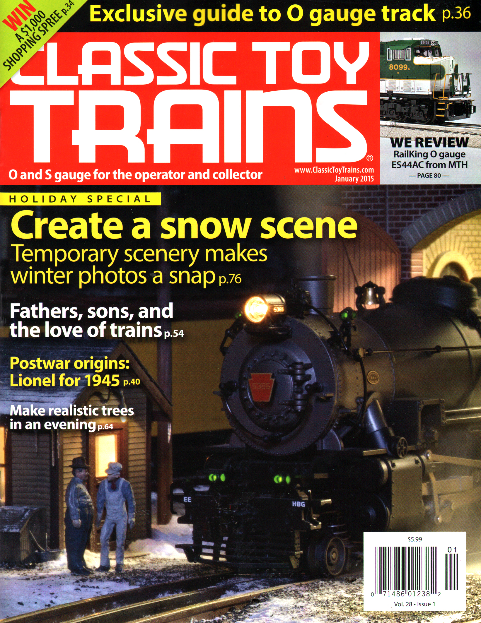 Classic-Toy-Trains January 01, 2015 Issue Cover